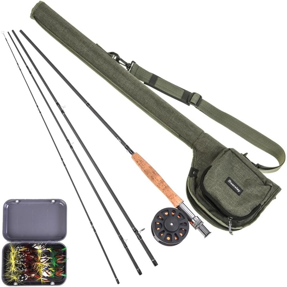 Fishing Rod Case - Przenośny zestaw wędkarski: wędka, pokrowiec, torba