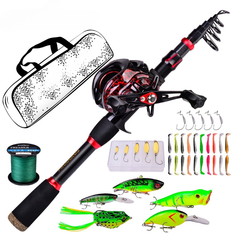 Fishing Rod Carbon Fiber - Zestaw wędkarski z włókna węglowego do