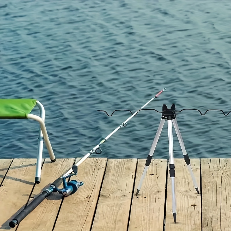 Fishing Rod Telescopic - 1 szt. Teleskopowy uchwyt ze stopu