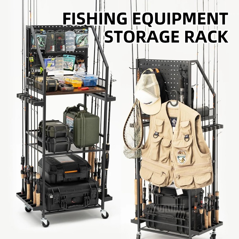 Fishing Rod Rack - Półka na sprzęt wędkarski, uchwyt na