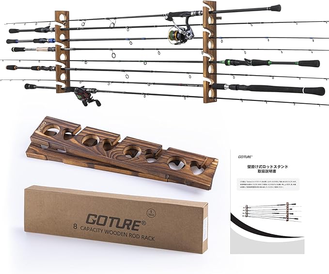 Goture Drewniany Uchwyt na Węd – Fishing Rod Rack recenzja i cena