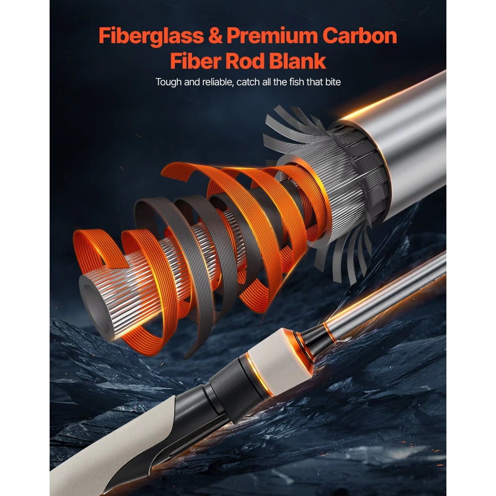 Zestaw wędkarski z włókna węgl – Fishing Rod Carbon Fiber recenzja i cena