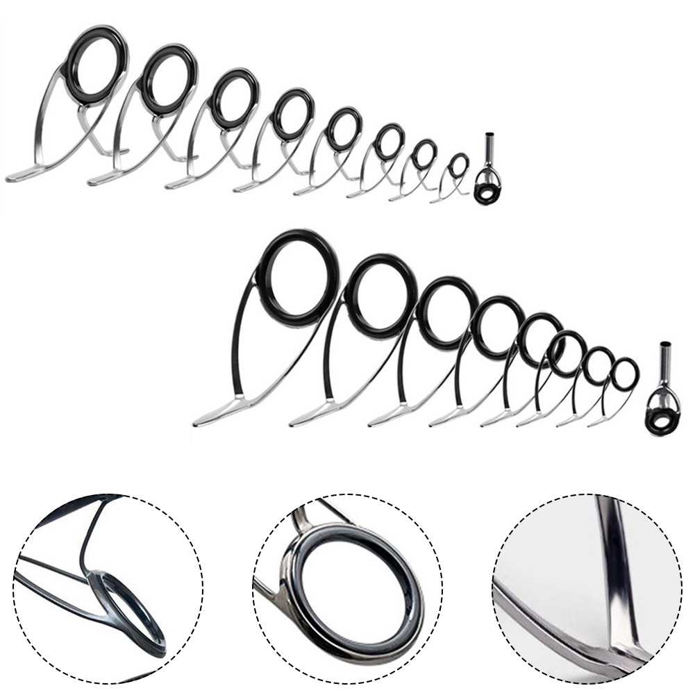 9 szt Prowadnica wędki Pierści – Fishing Rod Building Kit recenzja i cena