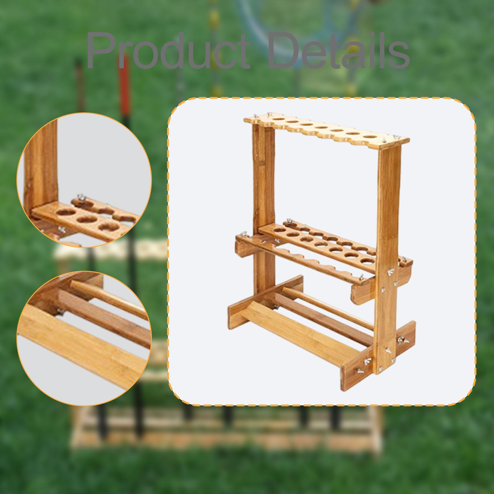 Stojak na wędki bambusowy, pod – Fishing Rod Rack recenzja i cena
